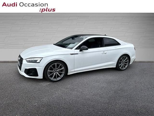 Blanc ibis Utilisé 2022 Audi A5 S-Line Coupé | 36 990 € (Bon prix) - Image 1/4