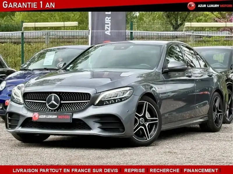 Gris Utilisé 2019 Mercedes C180 AMG line Berline | 23 490 € (Bon prix) - Image 1/4