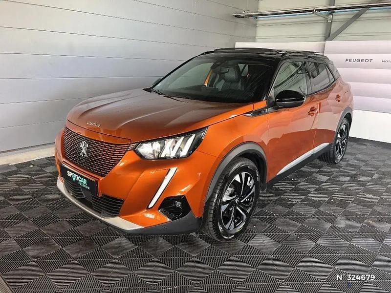 Orange Utilisé 2021 Peugeot e-2008 GT SUV | 17 950 € (Prix juste) - Image 1/4