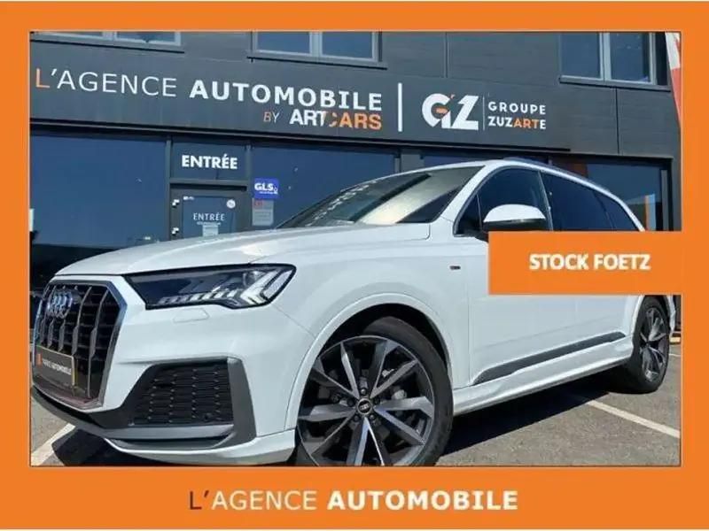 Blanc Utilisé 2021 Audi Q7 S-Line SUV | 63 900 € (Prix juste) - Image 1/4
