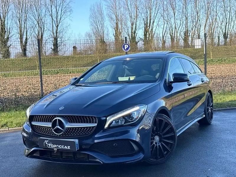 Bleu Occasion 2018 Mercedes CLA200 AMG line | 18 990 € - Image 1/4