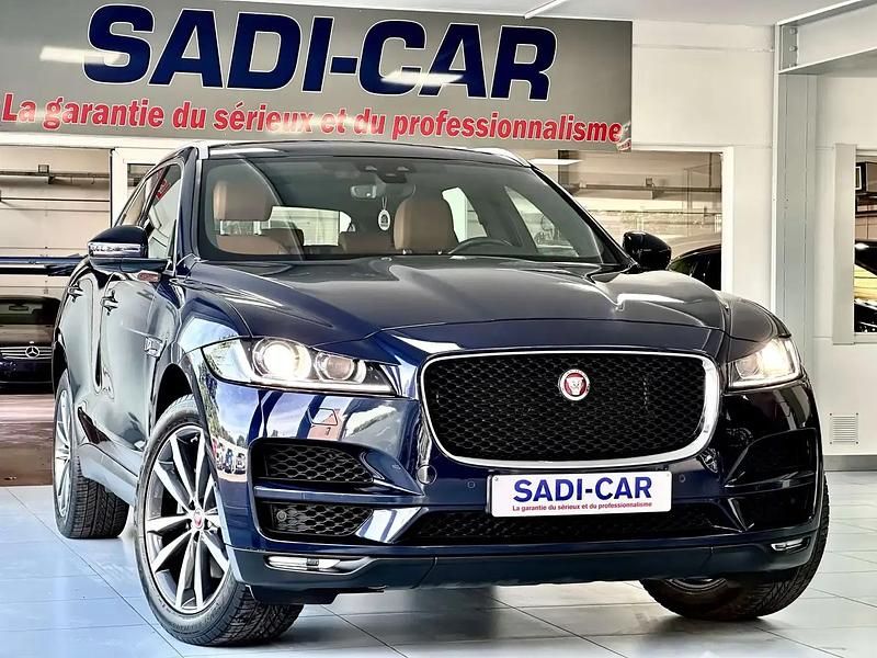Bleu Utilisé 2019 Jaguar F-Pace SUV | 27 990 € (Super prix) - Image 1/4