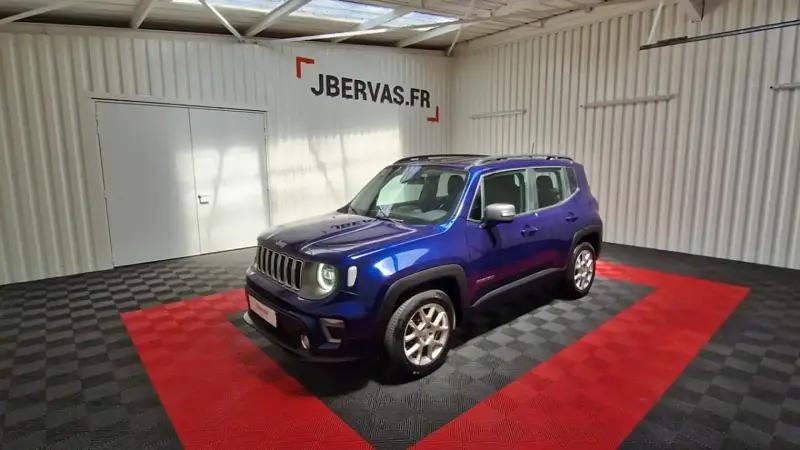 Bleu Utilisé 2020 Jeep Renegade Limited SUV | 14 990 € (Prix juste) - Image 1/4