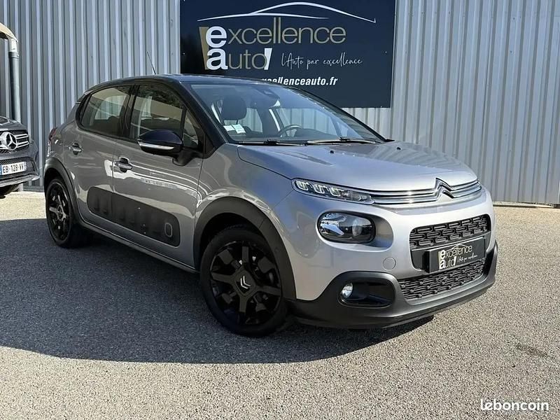 Gris Utilisé 2018 Citroën C3 PureTech Citadine | 9 990 € (Bon prix) - Image 1/4