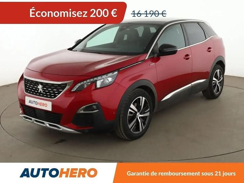 Rouge Utilisé 2019 Peugeot 3008 GT-line SUV | 15 990 € (Prix assez cher) - Image 1/2