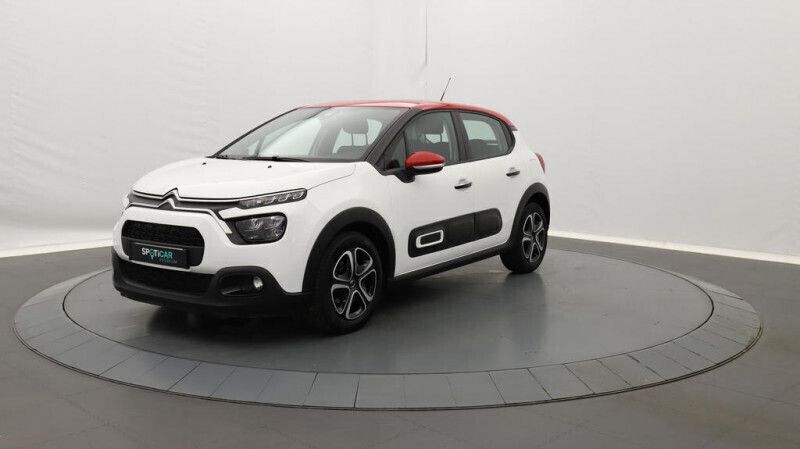 Blanc Utilisé 2022 Citroën C3 PureTech Citadine | 11 590 € (Prix juste) - Image 1/4