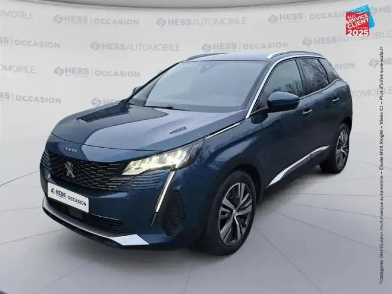 Bleu Utilisé 2021 Peugeot 3008 Allure SUV | 17 799 € (Super prix) - Image 1/4