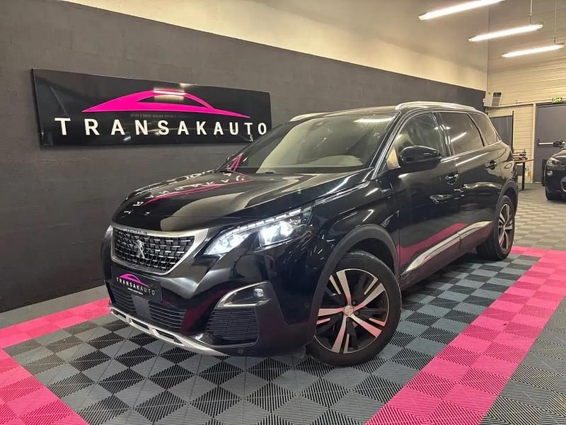 Noir Utilisé 2019 Peugeot 5008 GT-line Monospace | 17 490 € (Prix juste) - Image 1/4