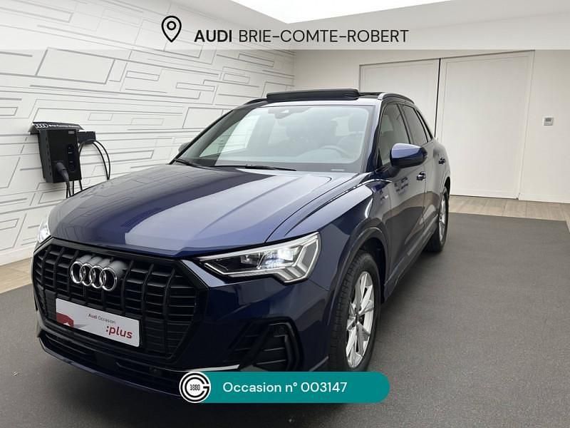 Bleu navarre métallisé Occasion 2024 Audi Q3 S-Line SUV | 39 990 € (Prix juste) - Image 1/4