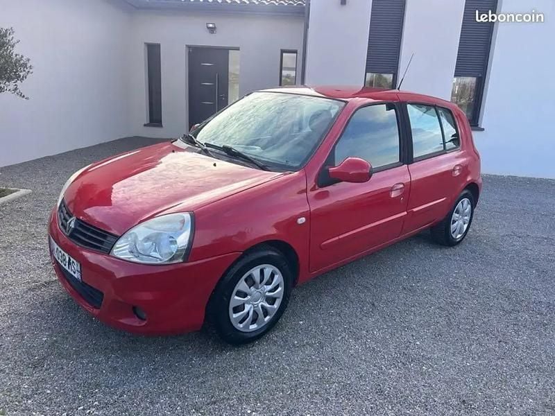 Rouge Utilisé 2009 Renault Clio II Campus Berline | 3 490 € (Bon prix) - Image 1/4