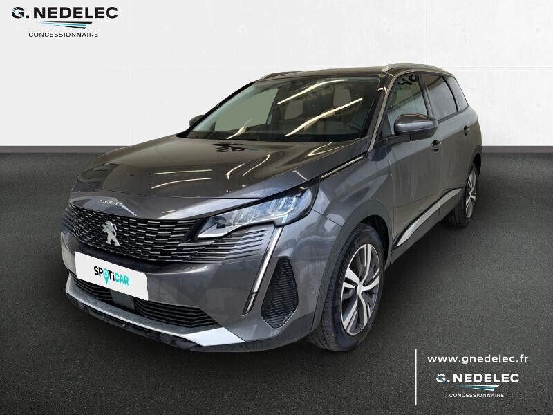 Gris Utilisé 2021 Peugeot 5008 Allure Monospace | 33 990 € - Image 1/4