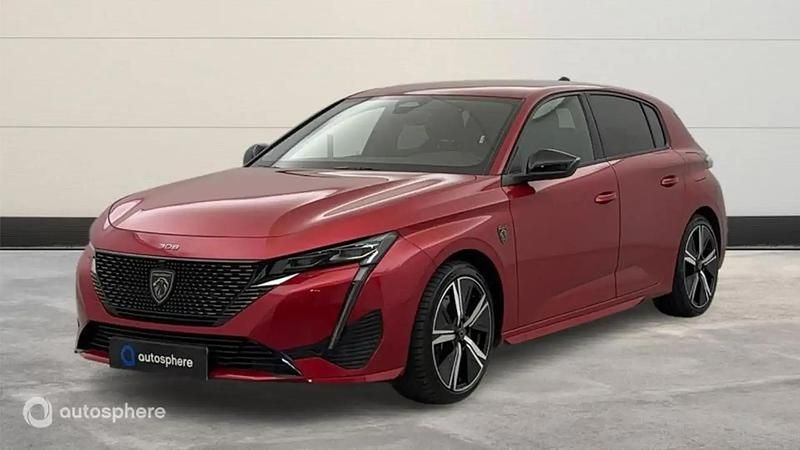 Rouge Utilisé 2021 Peugeot 308 GT Berline | 22 799 € (Prix juste) - Image 1/4