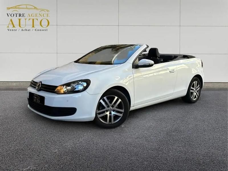 Blanc Utilisé 2015 VW Golf Cabriolet Cabriolet | 12 490 € - Image 1/4