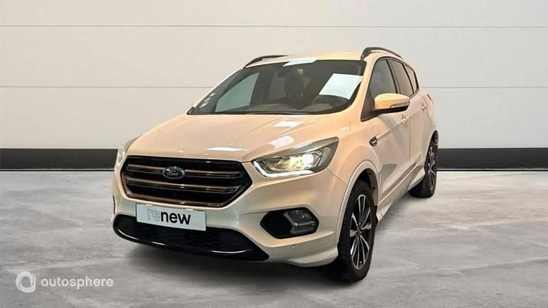 Blanc Occasion 2019 Ford Kuga Titanium SUV | 15 299 € (Bon prix) - Image 1/4