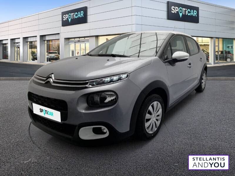Gris Utilisé 2020 Citroën C3 Feel Citadine | 10 790 € (Bon prix) - Image 1/4