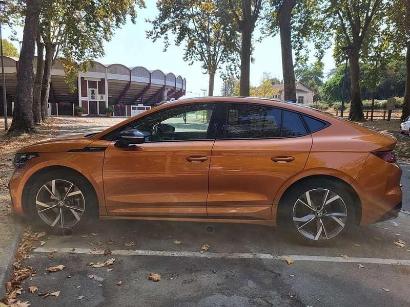 Occasion Skoda Enyaq iV SportLine 150 kW (204 ch) 2023 Orange SUV