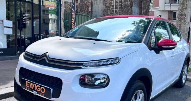 Blanc Utilisé 2018 Citroën C3 PureTech Citadine | 7 990 € (Prix juste) - Image 1/4
