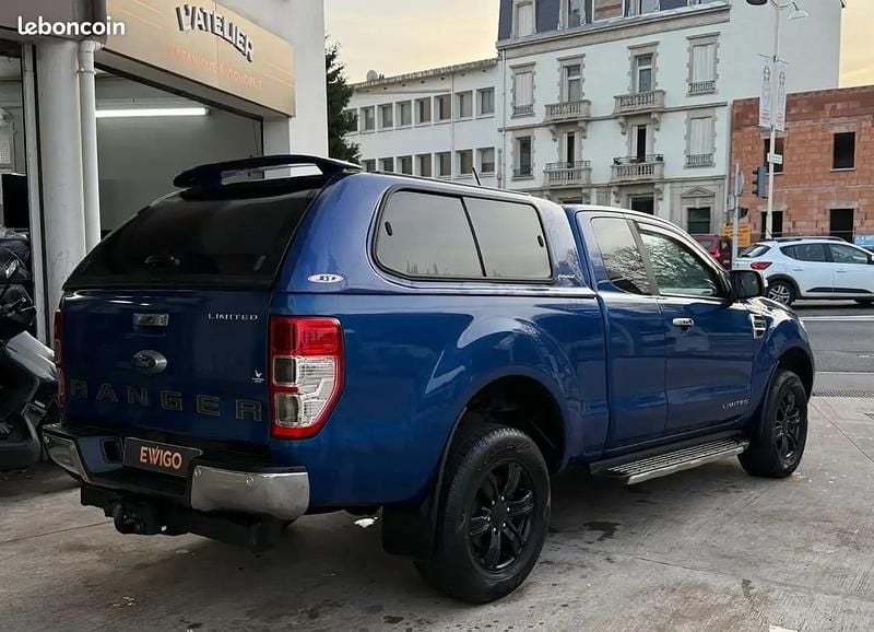 Occasion Ford Ranger Limited 213 ch (156 kW) 2021 Bleu Pick-up