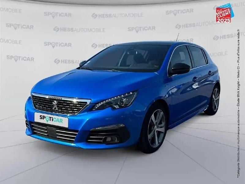 Bleu Utilisé 2021 Peugeot 308 GT Berline | 13 999 € (Bon prix) - Image 1/4