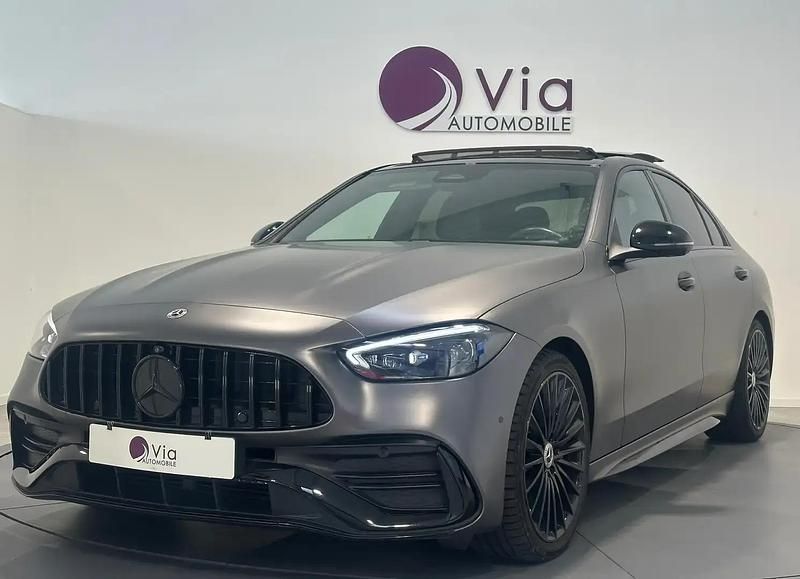 Noir Utilisé 2022 Mercedes C220 AMG line Berline | 45 990 € - Image 1/4