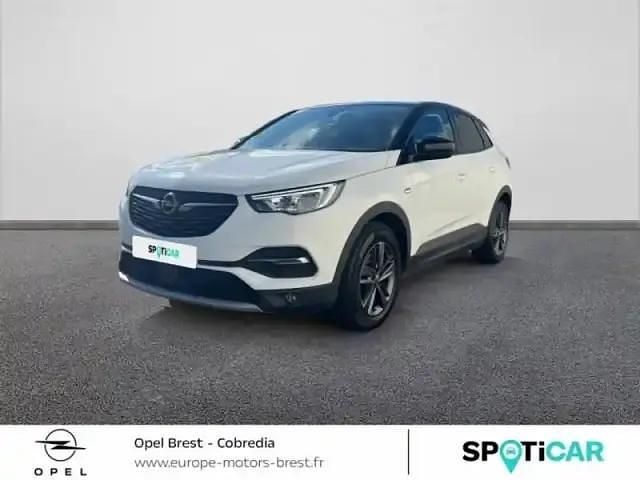 Toit+rétros ext noir/blanc jade Utilisé 2021 Opel Grandland X GS Line SUV | 13 490 € - Image 1/4
