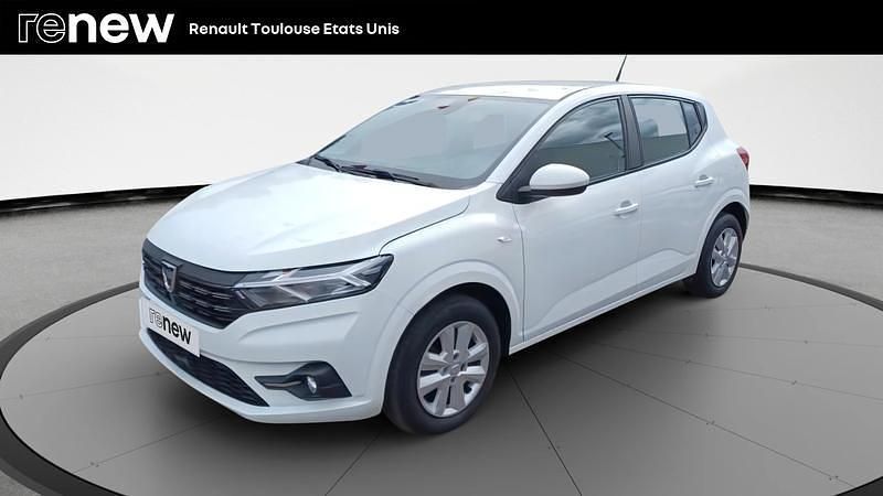 Blanc Utilisé 2022 Dacia Sandero Comfort Citadine | 14 490 € (Prix juste) - Image 1/4