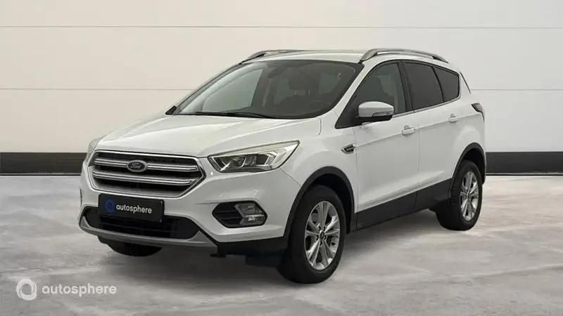 Blanc Utilisé 2019 Ford Kuga Business Edition SUV | 18 299 € (Bon prix) - Image 1/4
