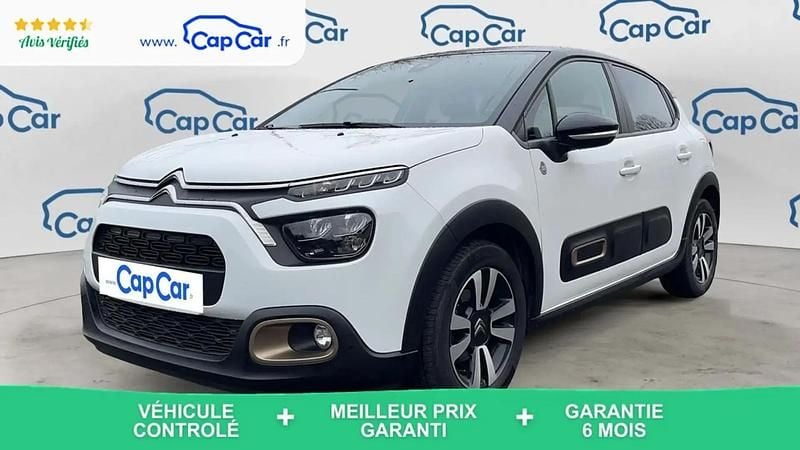 Blanc Occasion 2022 Citroën C3 PureTech Citadine | 9 290 € (Bon prix) - Image 1/4