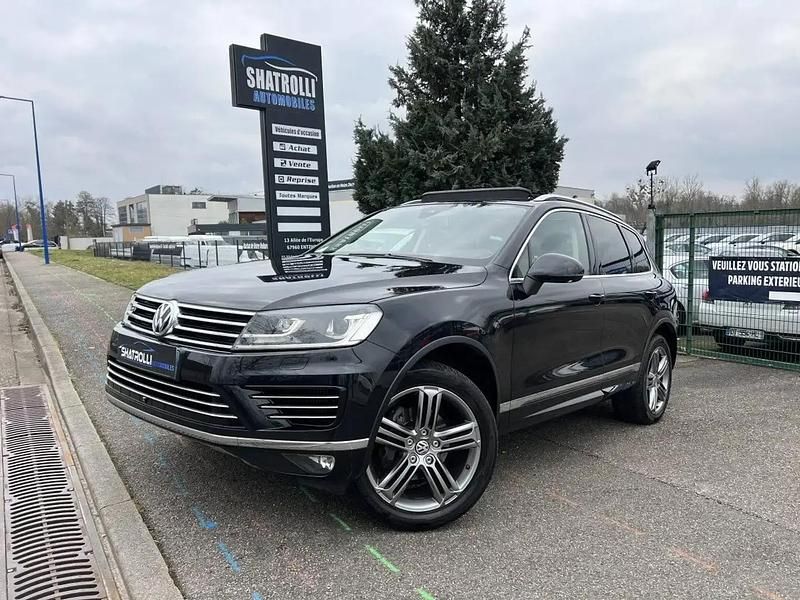 Noir Utilisé 2016 VW Touareg R-line SUV | 22 900 € (Prix cher) - Image 1/4