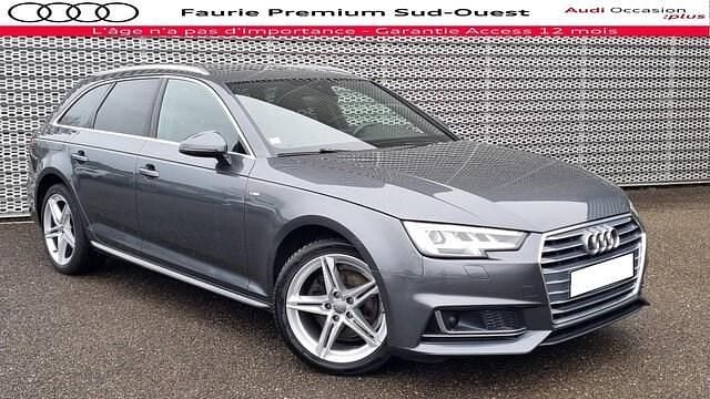 Gris daytona nacré Occasion 2018 Audi A4 S-Line Break | 20 490 € (Super prix) - Image 1/4
