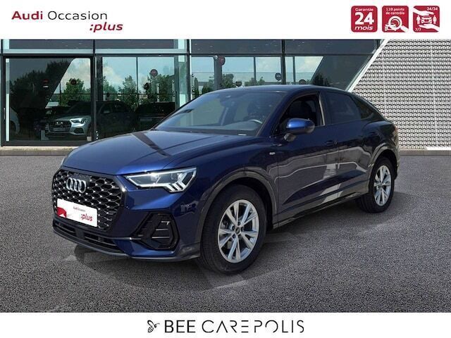 Bleu navarre métallisé Utilisé 2024 Audi Q3 Sportback S-Line SUV | 46 890 € (Prix assez cher) - Image 1/4
