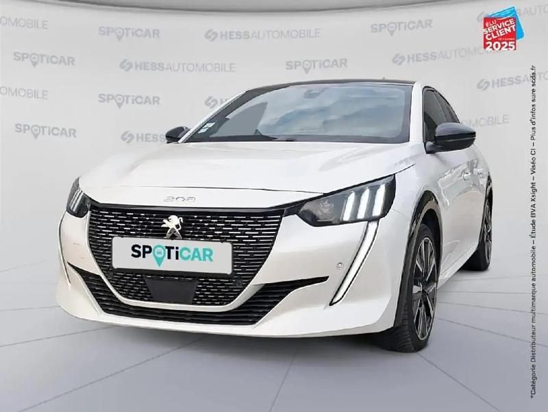 Blanc Utilisé 2019 Peugeot 208 GT-line Citadine | 14 499 € (Prix juste) - Image 1/4