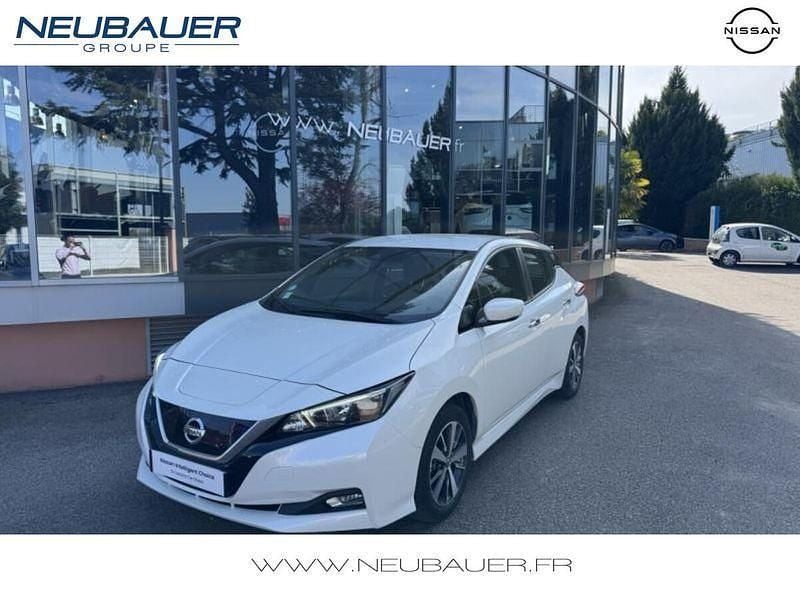 Blanc lunaire Utilisé 2021 Nissan Leaf Acenta Citadine | 12 990 € (Bon prix) - Image 1/4