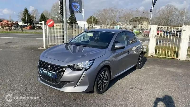 Gris Utilisé 2020 Peugeot 208 Allure Citadine | 11 499 € (Prix juste) - Image 1/4