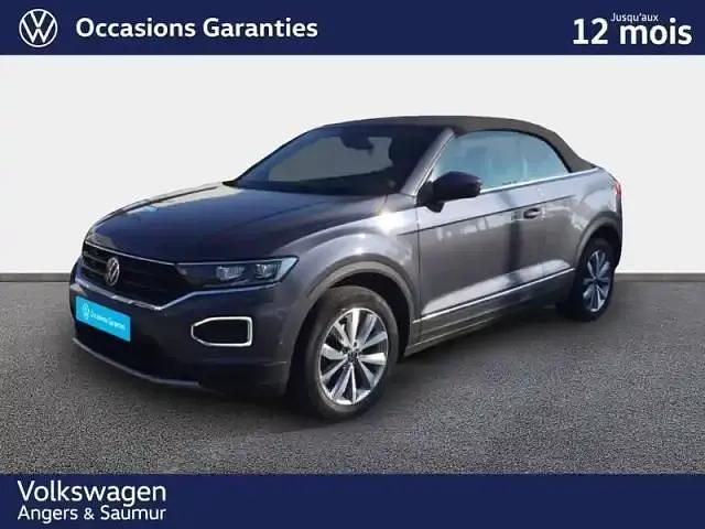 Gris cendre/capote noir Utilisé 2022 VW T-Roc Cabriolet Cabriolet | 25 972 € - Image 1/4