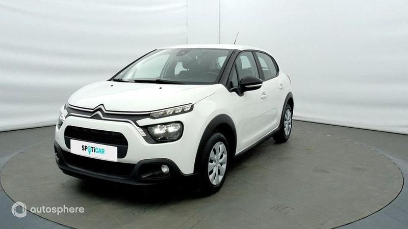 Blanc Utilisé 2021 Citroën C3 Feel Citadine | 9 379 € (Bon prix) - Image 1/4