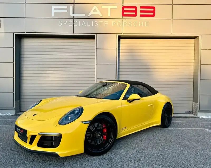 Jaune Utilisé 2017 Porsche 911 Carrera GTS Cabriolet | 139 990 € (Prix cher) - Image 1/4
