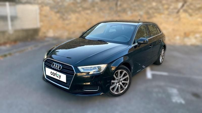 Noir Utilisé 2017 Audi A3 Sportback Design Citadine | 16 190 € (Prix juste) - Image 1/4