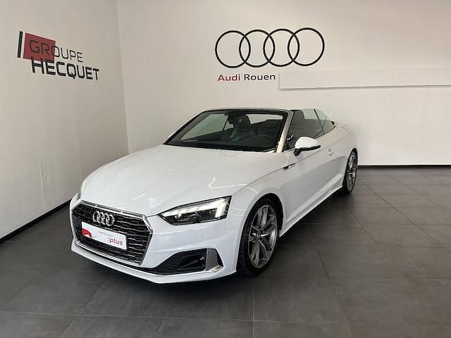 Blanc glacier métallisé Utilisé 2022 Audi A5 Cabriolet Advanced Cabriolet | 42 990 € (Prix juste) - Image 1/4