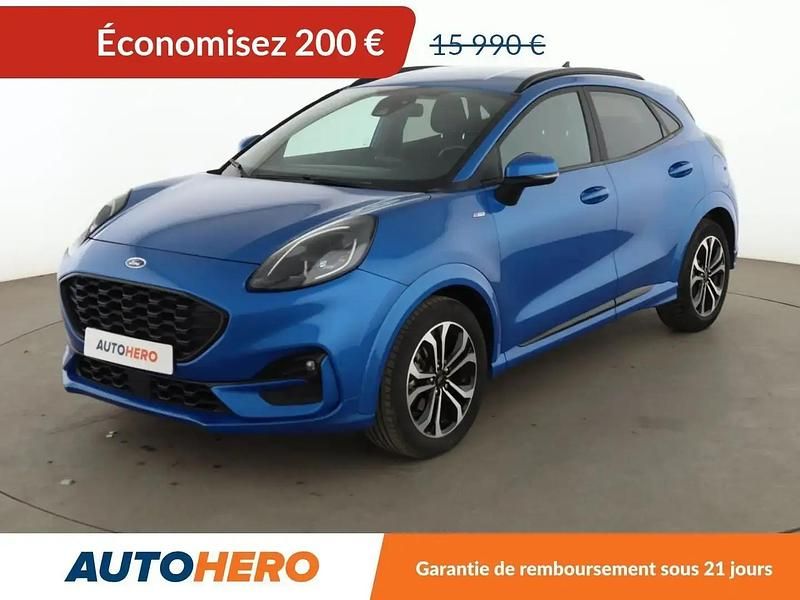 Bleu Utilisé 2021 Ford Puma ST-Line SUV | 15 790 € (Prix juste) - Image 1/2