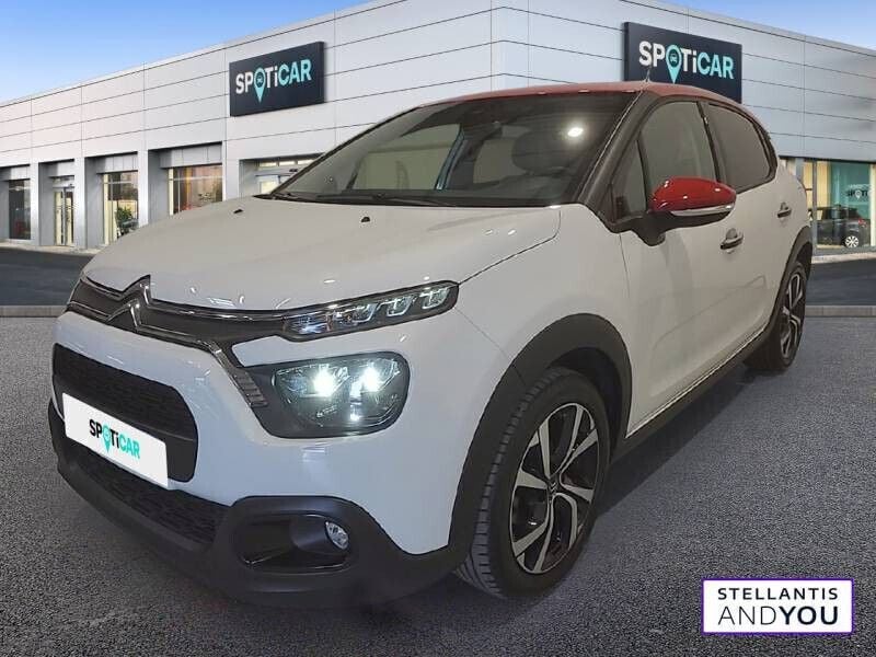 Blanc Utilisé 2022 Citroën C3 Shine Citadine | 14 490 € (Prix juste) - Image 1/4