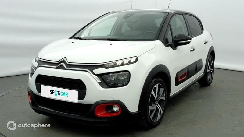 Blanc Occasion 2021 Citroën C3 PureTech Citadine | 11 911 € (Prix cher) - Image 1/4