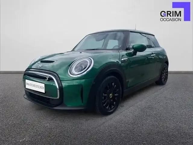 British racing green iv metallic Occasion 2022 Mini Cooper SE Hatch Citadine | 16 887 € (Bon prix) - Image 1/4