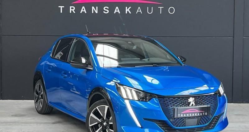 Bleu Utilisé 2021 Peugeot e-208 GT Citadine | 14 990 € (Prix juste) - Image 1/4