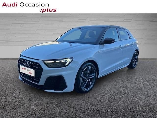 Occasion Audi A1 Sportback S-line plus 116 ch (85 kW) 2025 Blanc glacier métallisé noir mythe métallisé Citadine