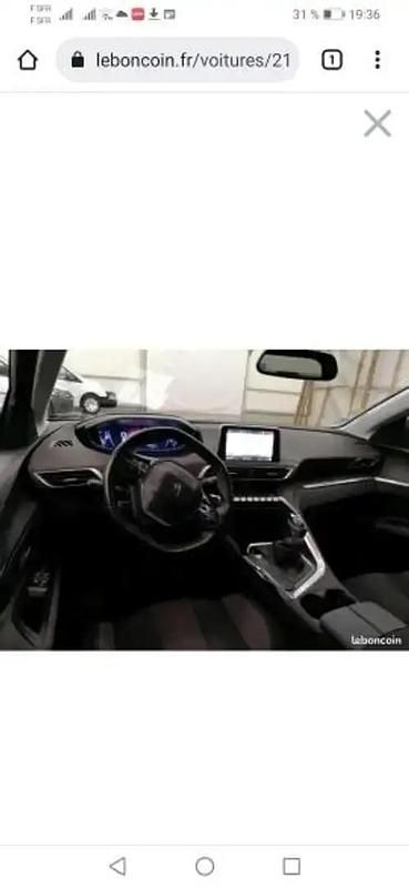 Noir Utilisé 2019 Peugeot 5008 S Monospace | 14 000 € (Bon prix) - Image 1/4