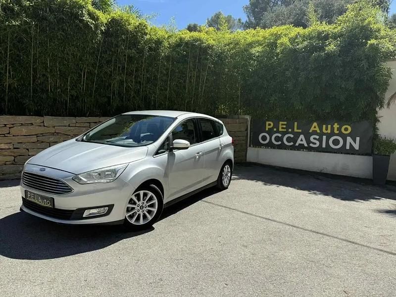 Gris Utilisé 2017 Ford C-MAX Titanium Monospace | 12 990 € (Prix assez cher) - Image 1/4