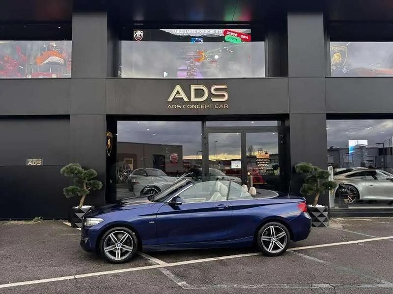 Occasion BMW 220 Luxury Line 190 ch (139 kW) 2017 Bleu Cabriolet