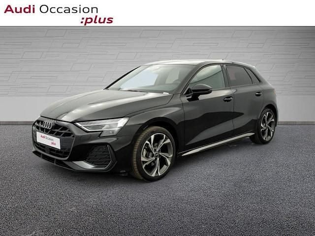 Noir mythic métallisé Occasion 2025 Audi A3 S-Line | 37 900 € (Prix assez cher) - Image 1/4