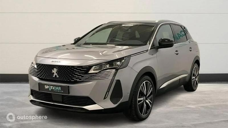 Gris Utilisé 2021 Peugeot 3008 GT SUV | 22 999 € (Bon prix) - Image 1/4